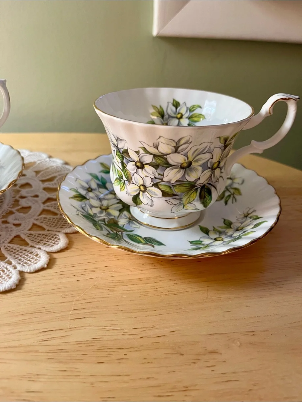 Royal Albert Flower of the Month Tea Cup & Saucer Set
